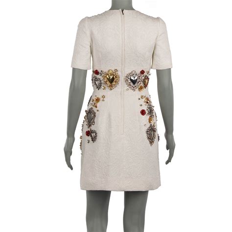 dolce gabbana kleid weiss